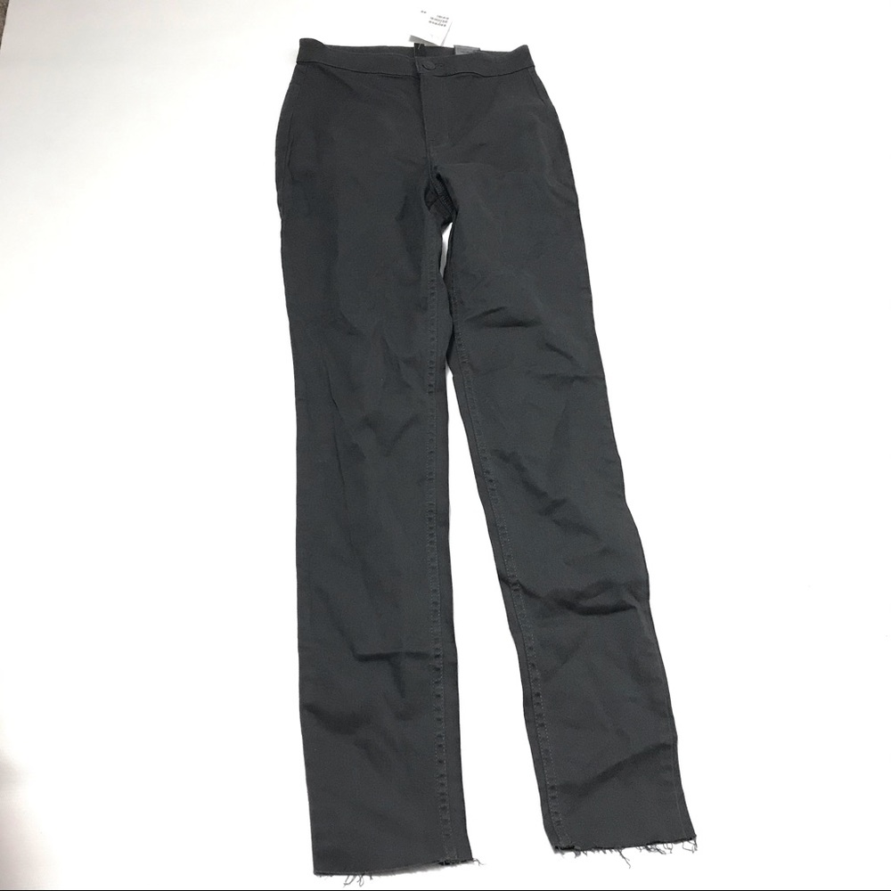 H&M Women's Size 2 Denim Pants Straight Leg Black